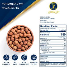 AZNUT hazelnuts in resealable bag preserves flavor.