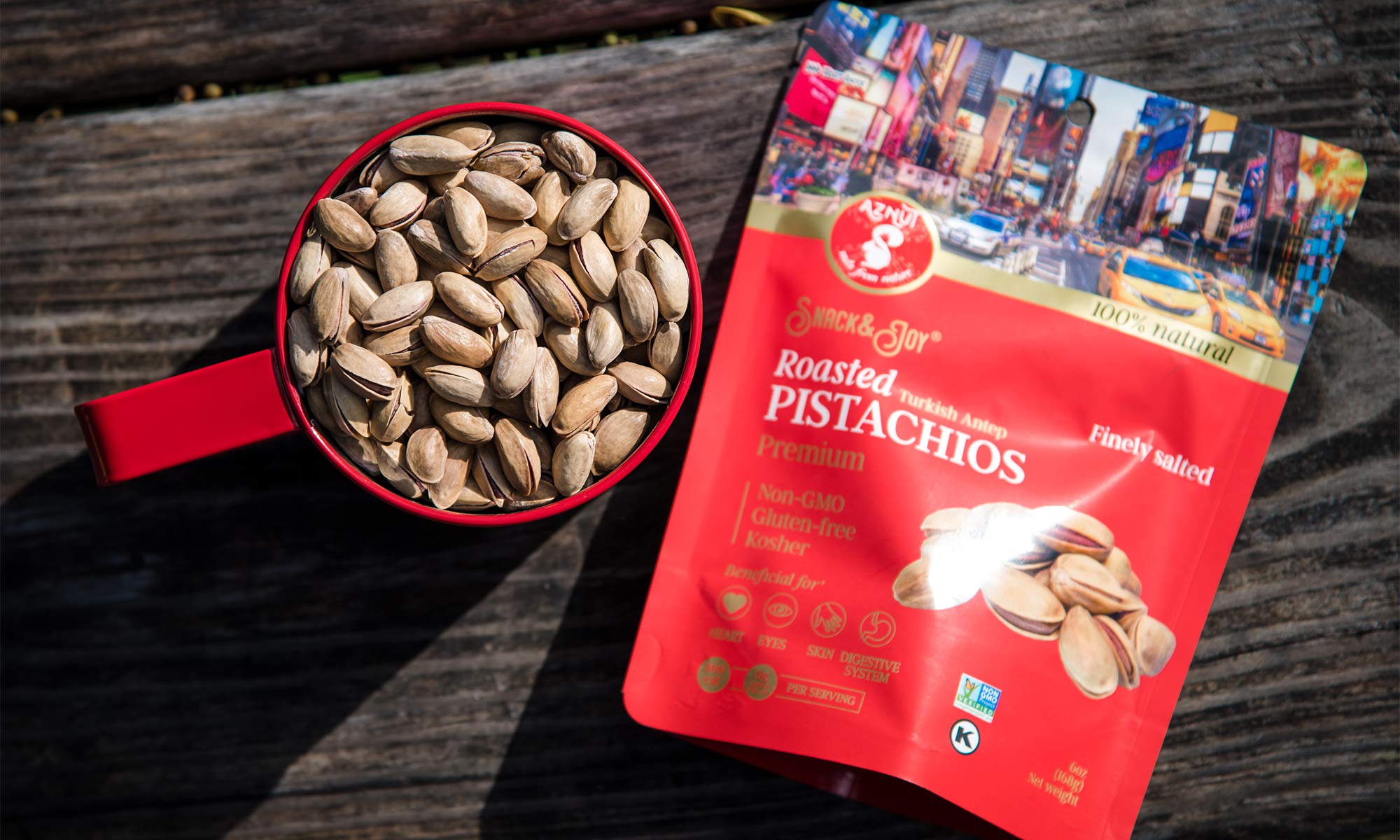 AZNUT Non-GMO Project and Kosher certified pistachios