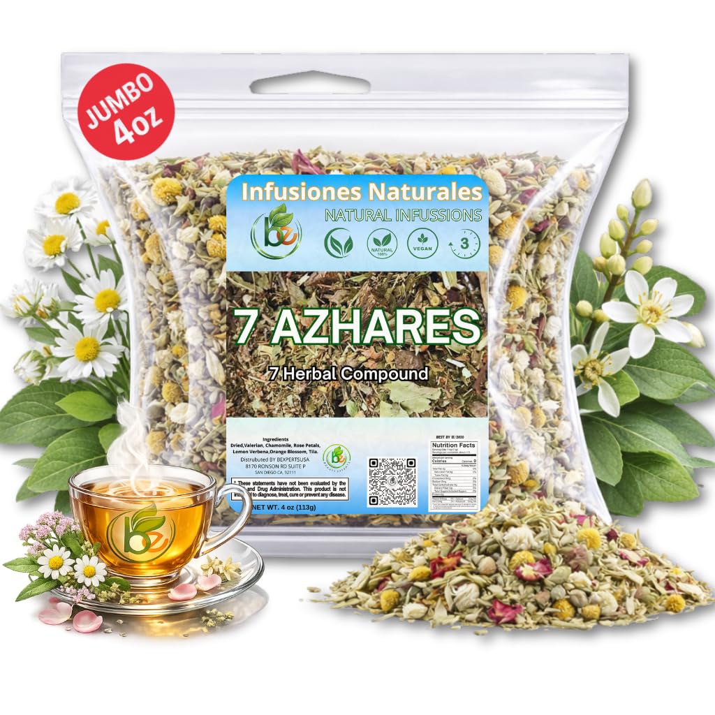 B-Experts 7 Azahares loose tea leaves for a calming, caffeine-free ritual.