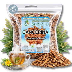 B-Experts Cancerina tea packaging showing a natural herbal blend ready to brew