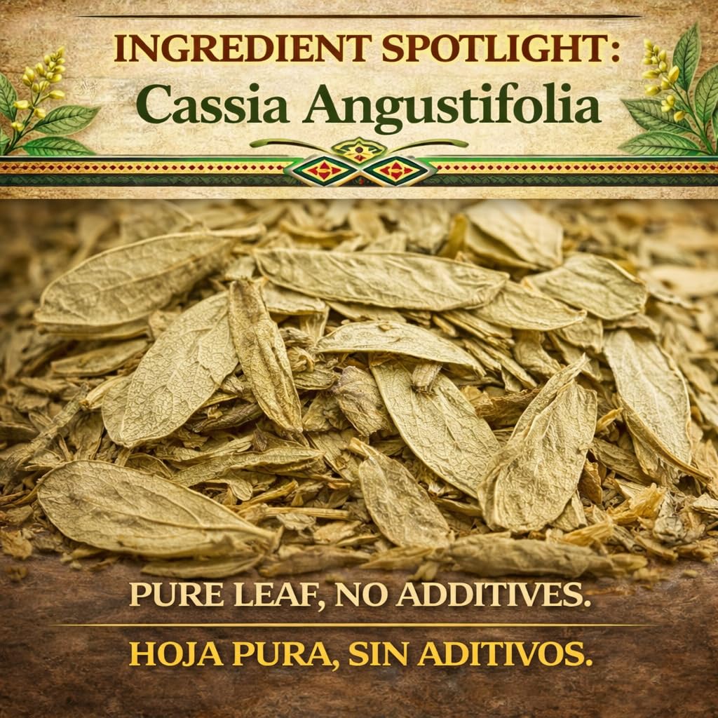 B-Experts Senna Leaf Tea dried leaves close-up highlighting natural quality