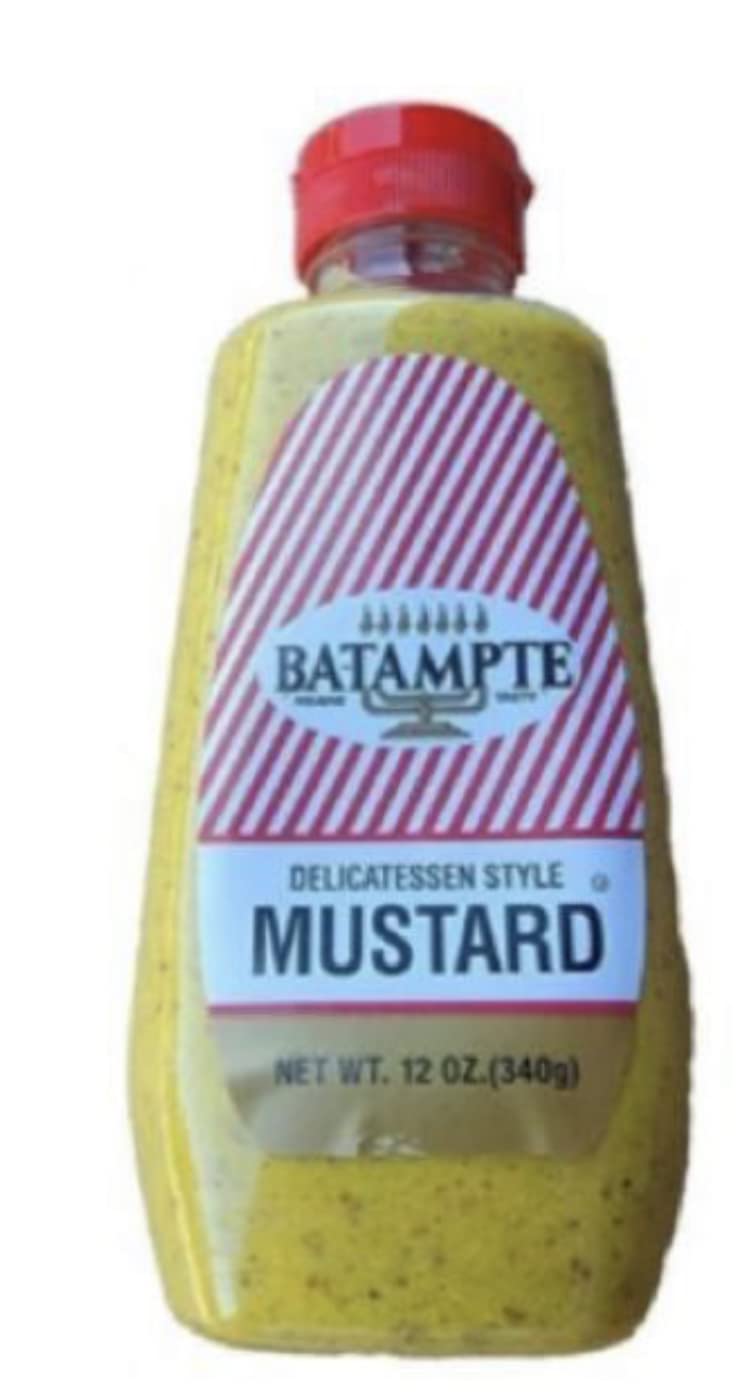 Ba-Tampte Mustard on a deli sandwich; enhances flavor and quick prep.