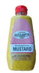 Ba-Tampte Mustard on a deli sandwich; enhances flavor and quick prep.