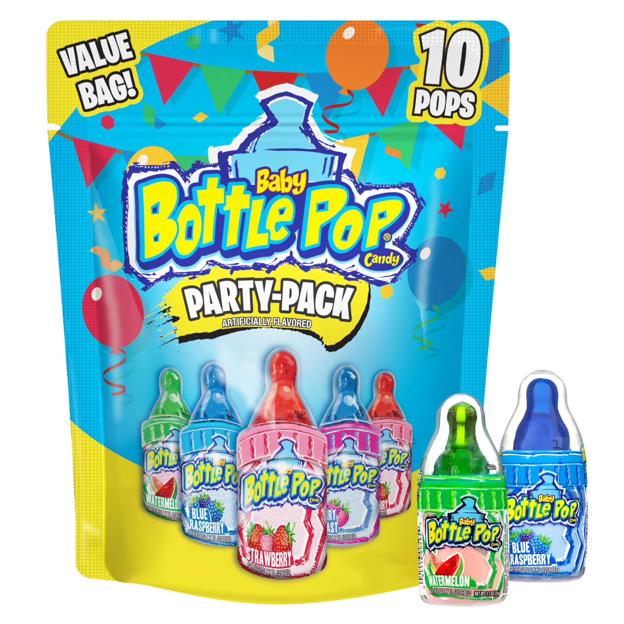 Baby Bottle Pop Easter lollipops pack ideal for party favors and Easter baskets.
