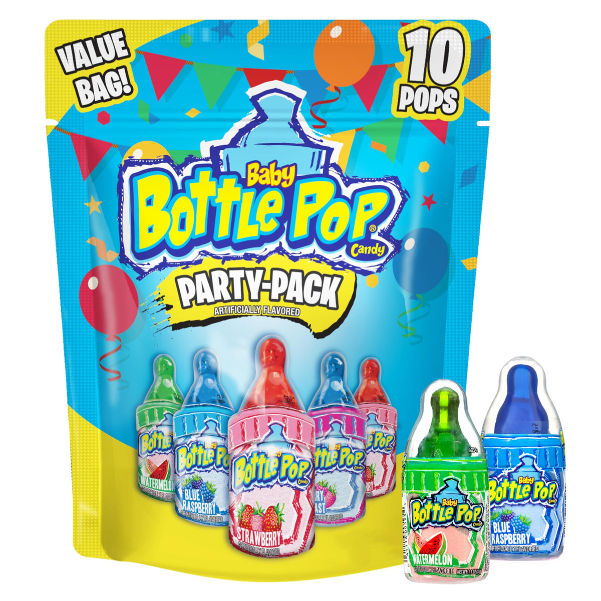 Baby Bottle Pop Easter lollipops pack ideal for party favors and Easter baskets.