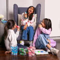 Baby Bottle Pop lollipop top design displayed, inviting kids to lick, dip, and dunk.