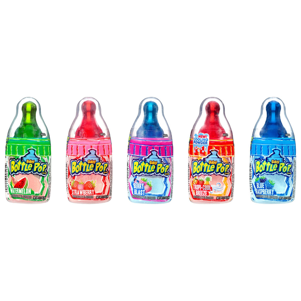 Baby Bottle Pop shelf-stable pack, convenient for gifting and event planning.