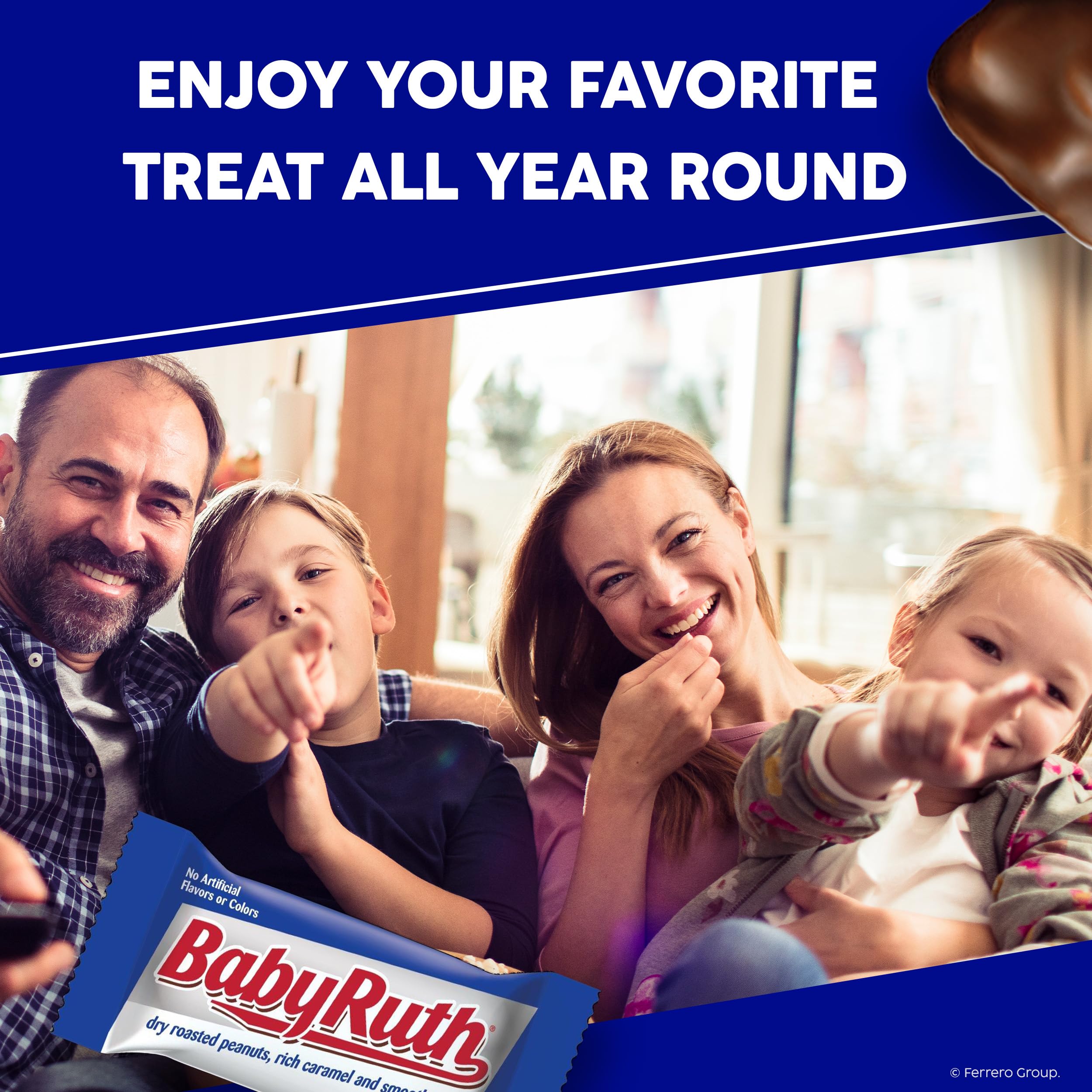 Bulk 24-bar Baby Ruth pack displayed for event or office use.