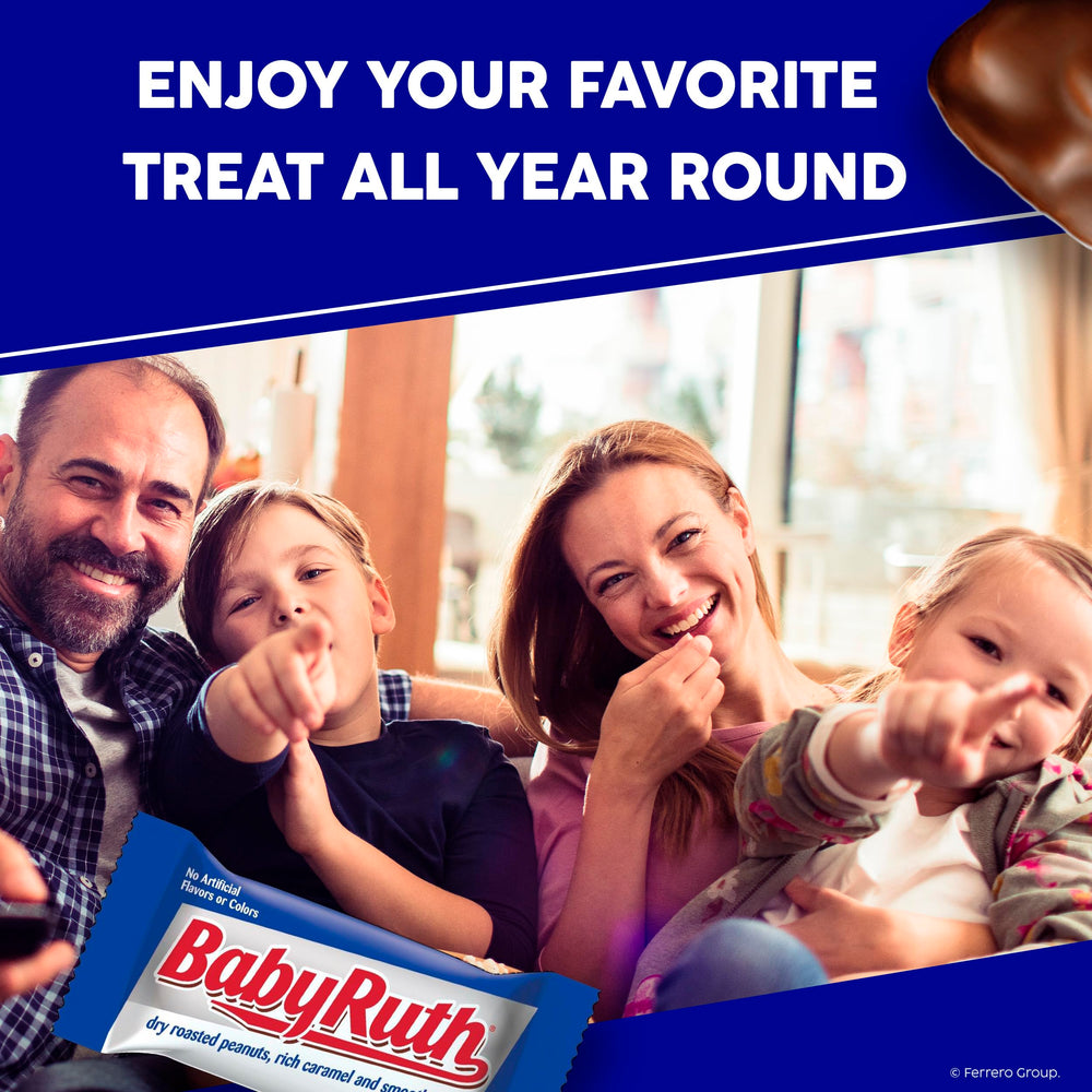 Bulk 24-bar Baby Ruth pack displayed for event or office use.