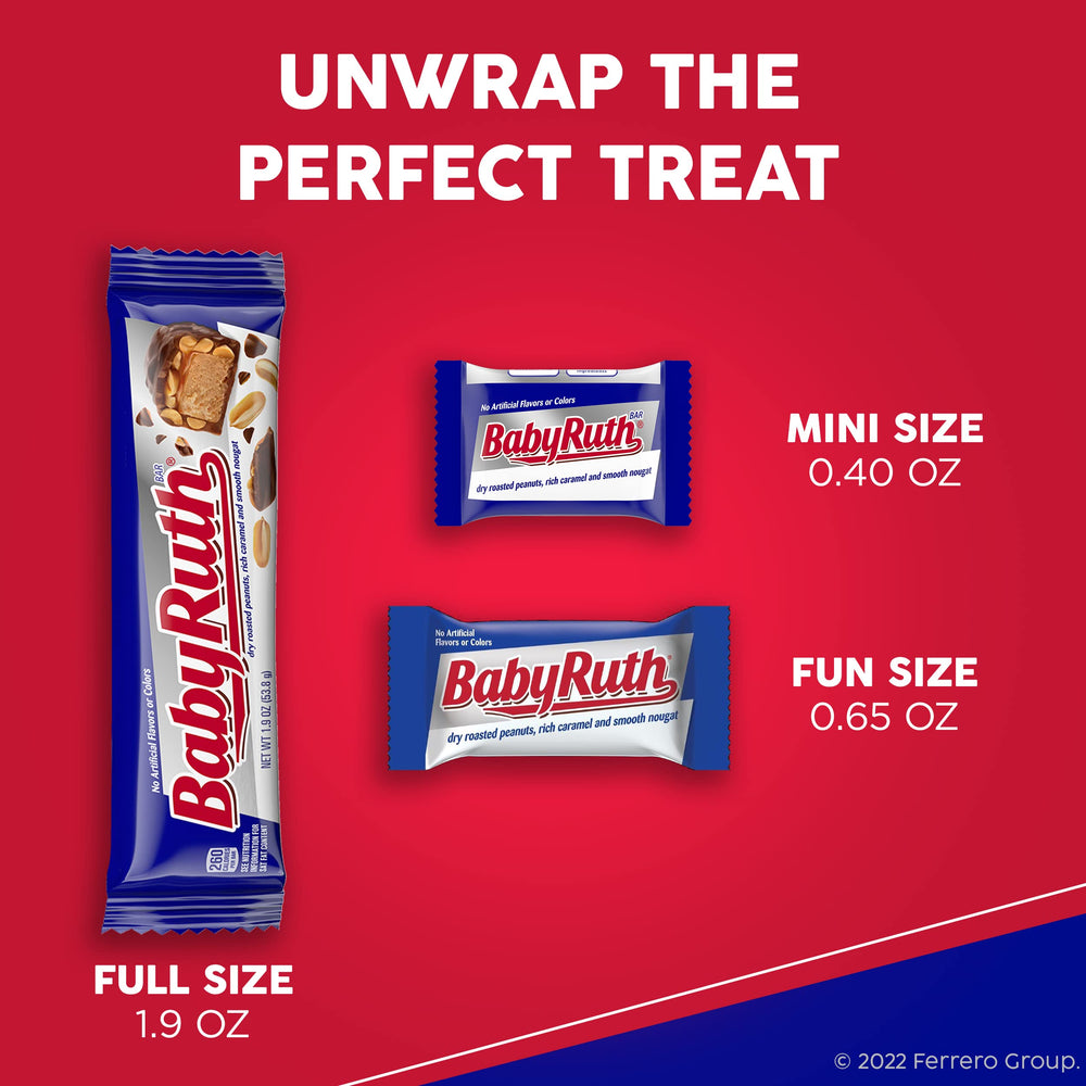 Gift-ready Baby Ruth candy bars for friends and family.