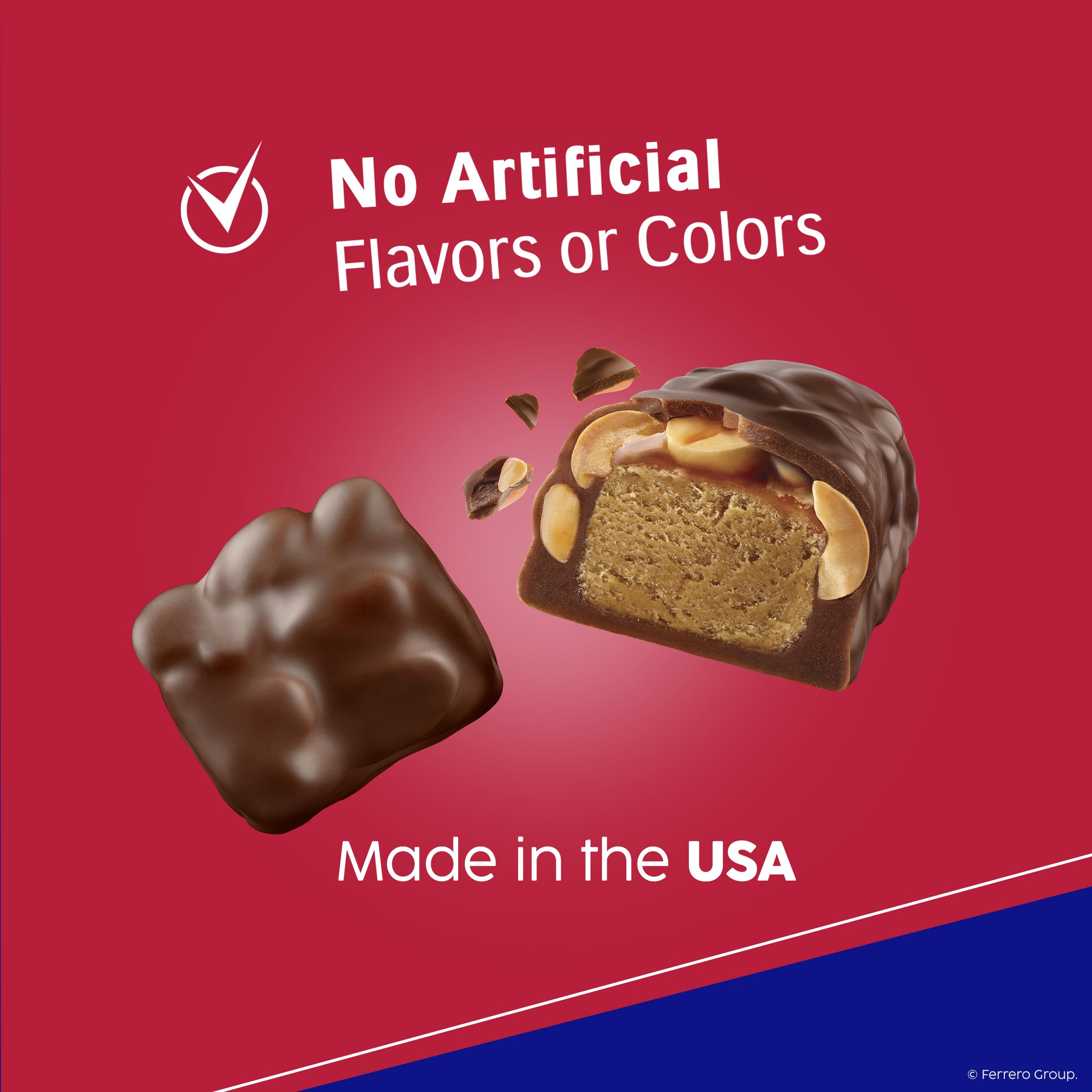 Nougat cream visible in the middle of a Baby Ruth bar.