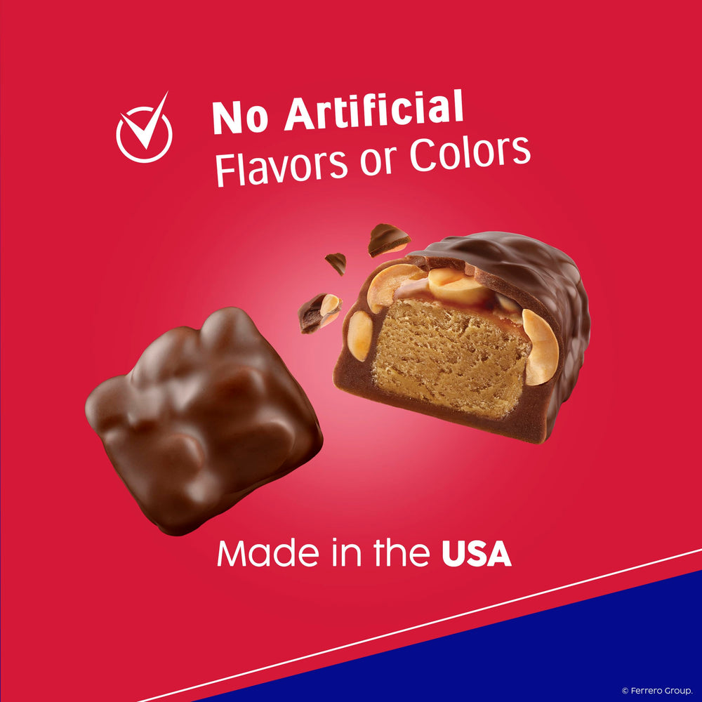 Nougat cream visible in the middle of a Baby Ruth bar.