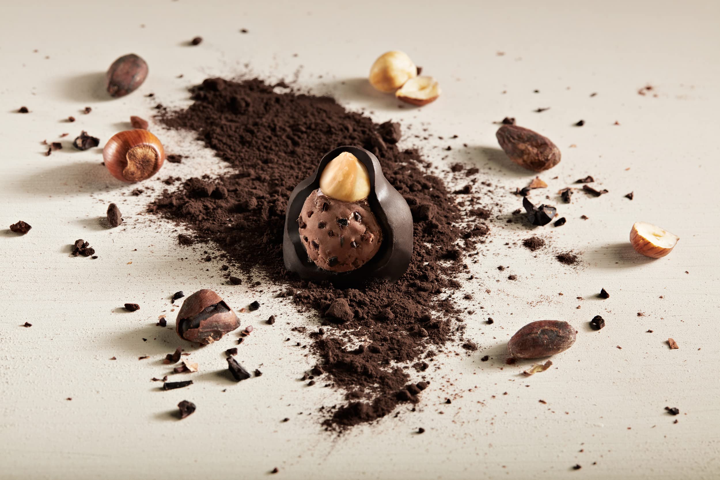 Baci LINGERIE Perugina hazelnut center with whole hazelnuts, a textural chocolate moment.
