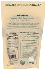 Back Roads Organic Original Granola bowl serve, ready-to-eat crunch for a quick breakfast.