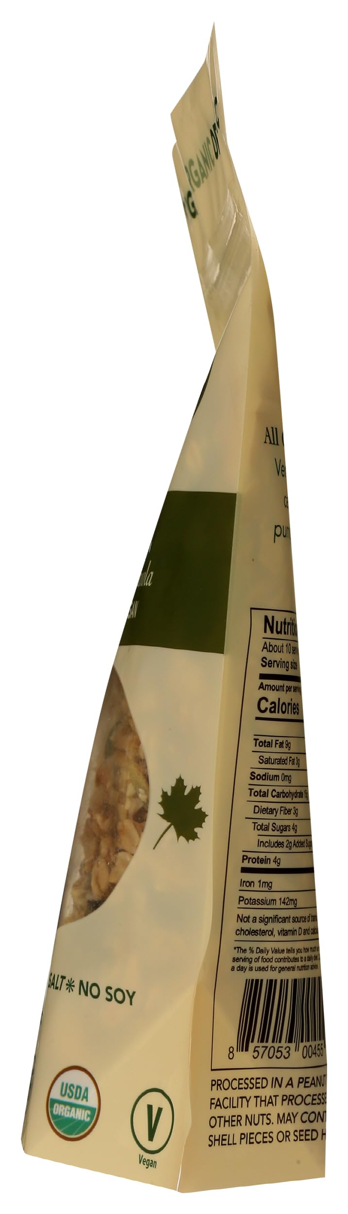Back Roads Organic Original Granola portable pack communicates convenient snack during travel.