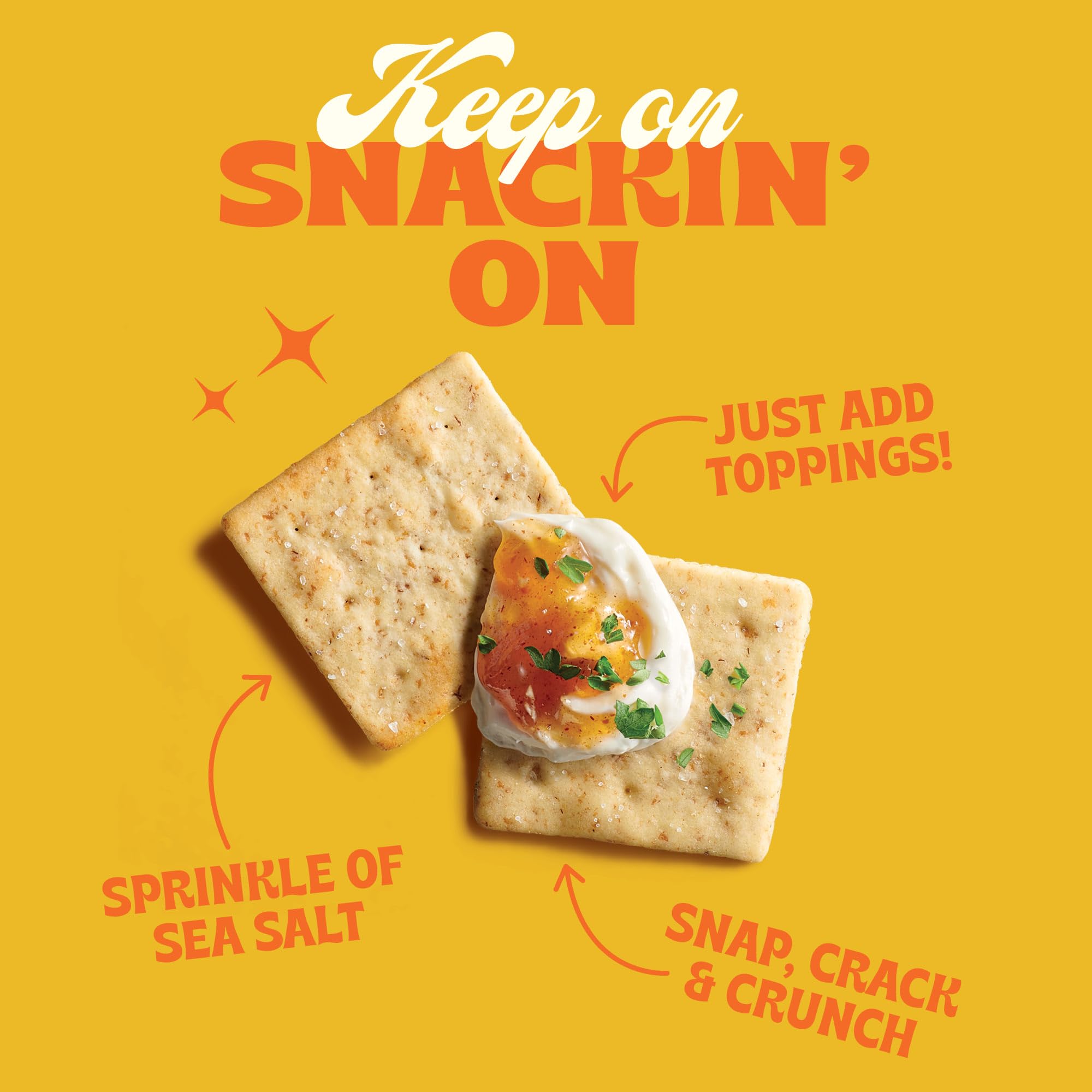 Back To Nature Crispy Wheat Crackers six-pack package with non-GMO ingredients.