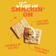 Back To Nature Crispy Wheat Crackers six-pack package with non-GMO ingredients.