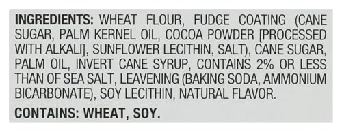 Back to Nature fudge-striped cookies ingredients label for mindful eating