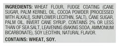 Back to Nature fudge-striped cookies ingredients label for mindful eating