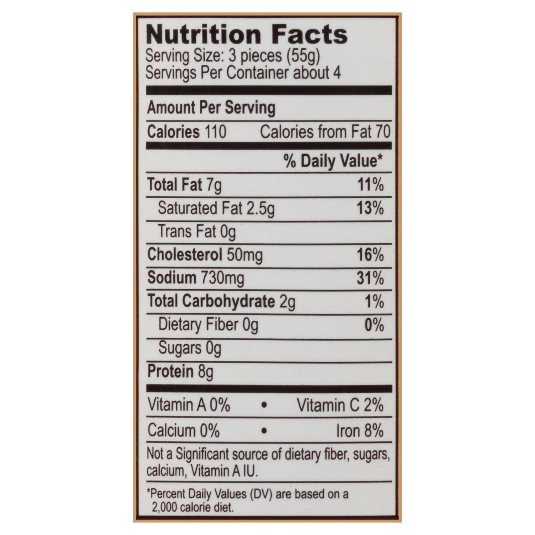 Backroad Country pickled Polish sausage label—ingredients and storage guidance.