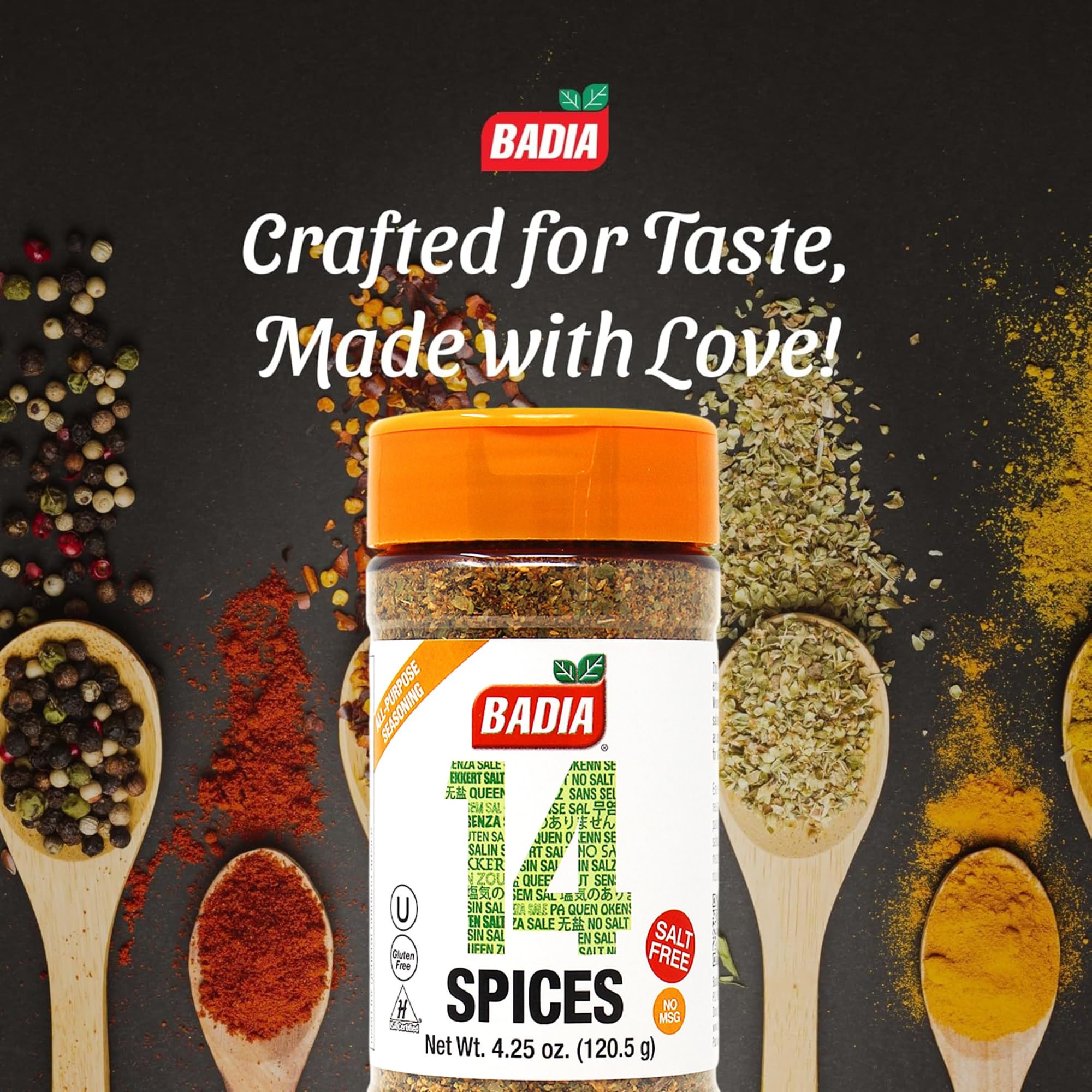 Badia salt-free seasoning on vegetables enhances natural flavors without added sodium.