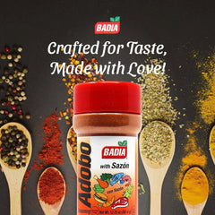 Badia Adobo with Sazon rice and beans dish ready-to-serve.