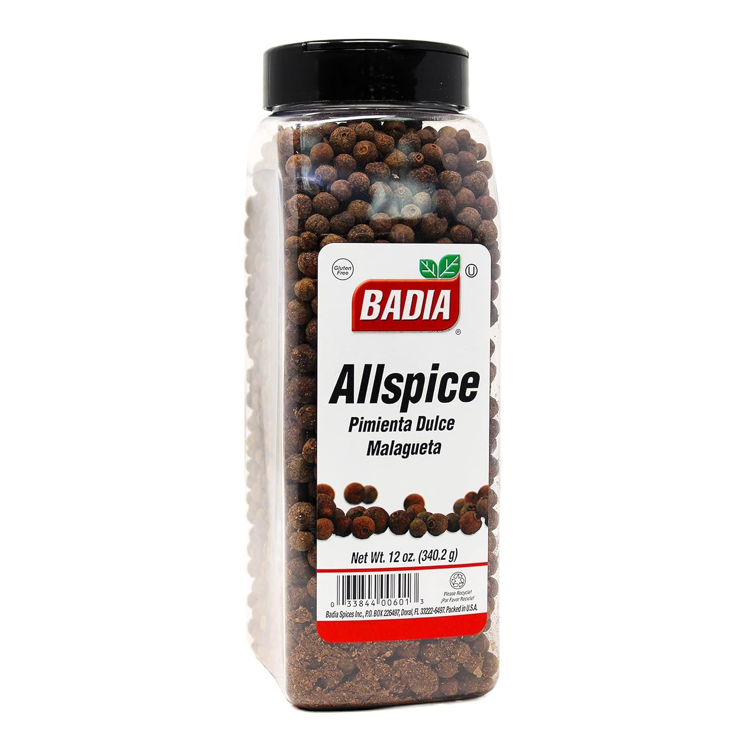 Badia allspice whole bottle with warm aroma for savory dishes