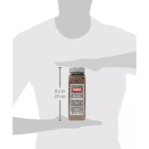 Badia Black Pepper used for seafood and poultry seasoning at home