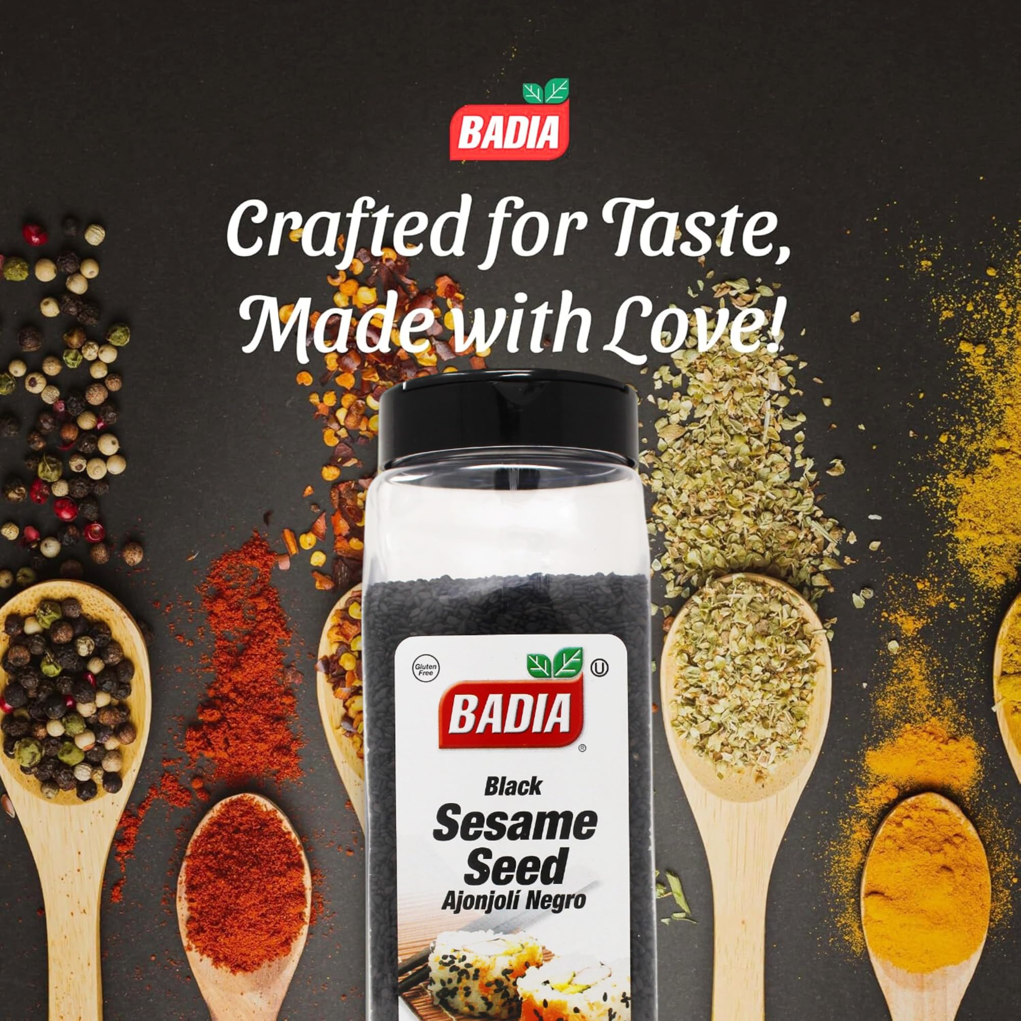 Badia black sesame seed in a sizzling stir-fry, delivers earthy aroma and crunchy texture.