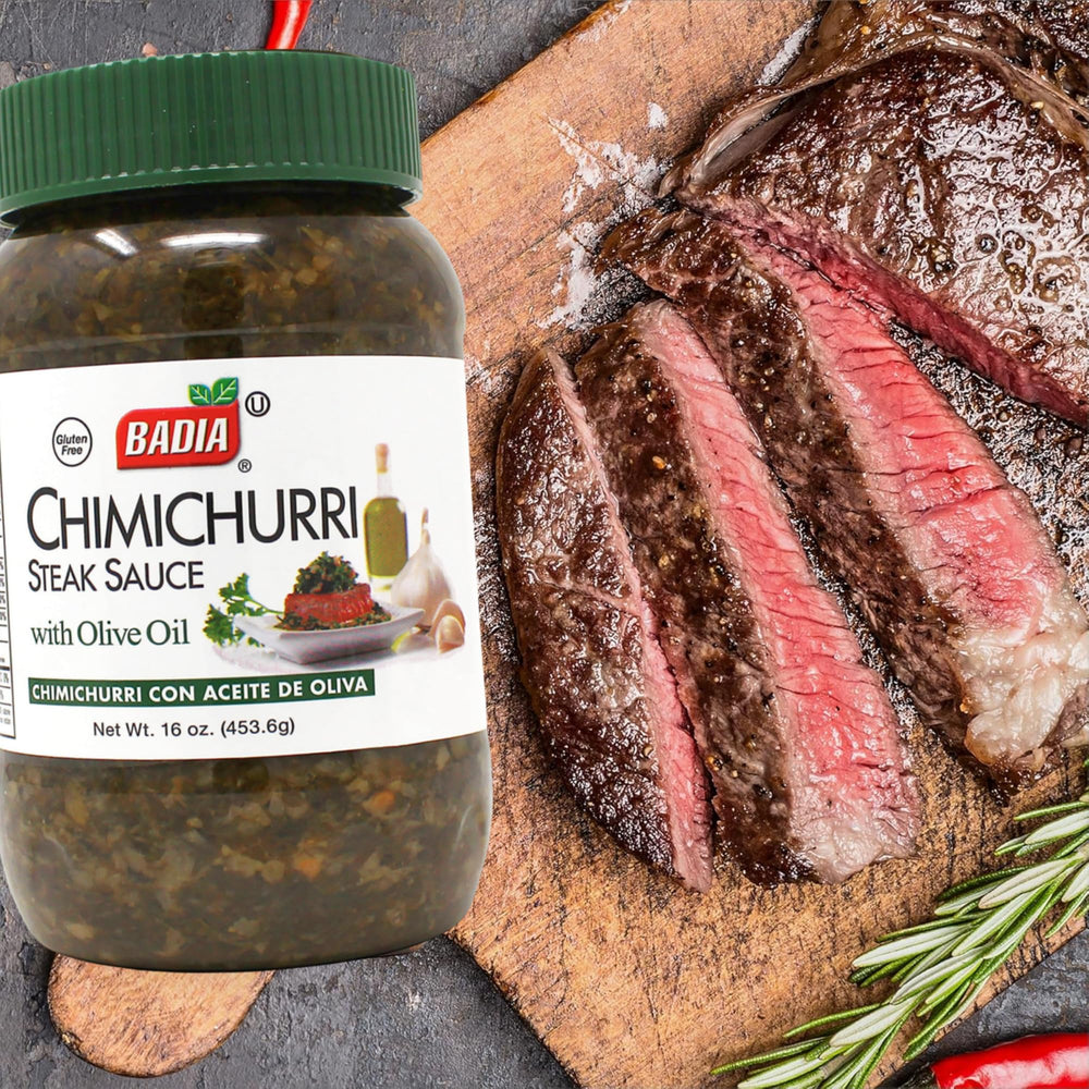 Badia Chimichurri Steak Sauce used to marinate chicken for juicy results