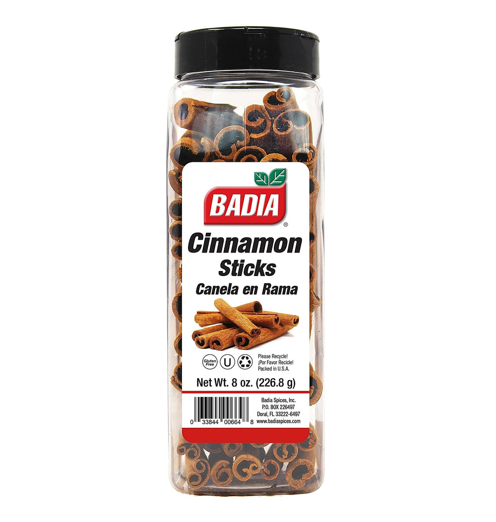 Badia cinnamon sticks in a jar, ideal for baking and beverages