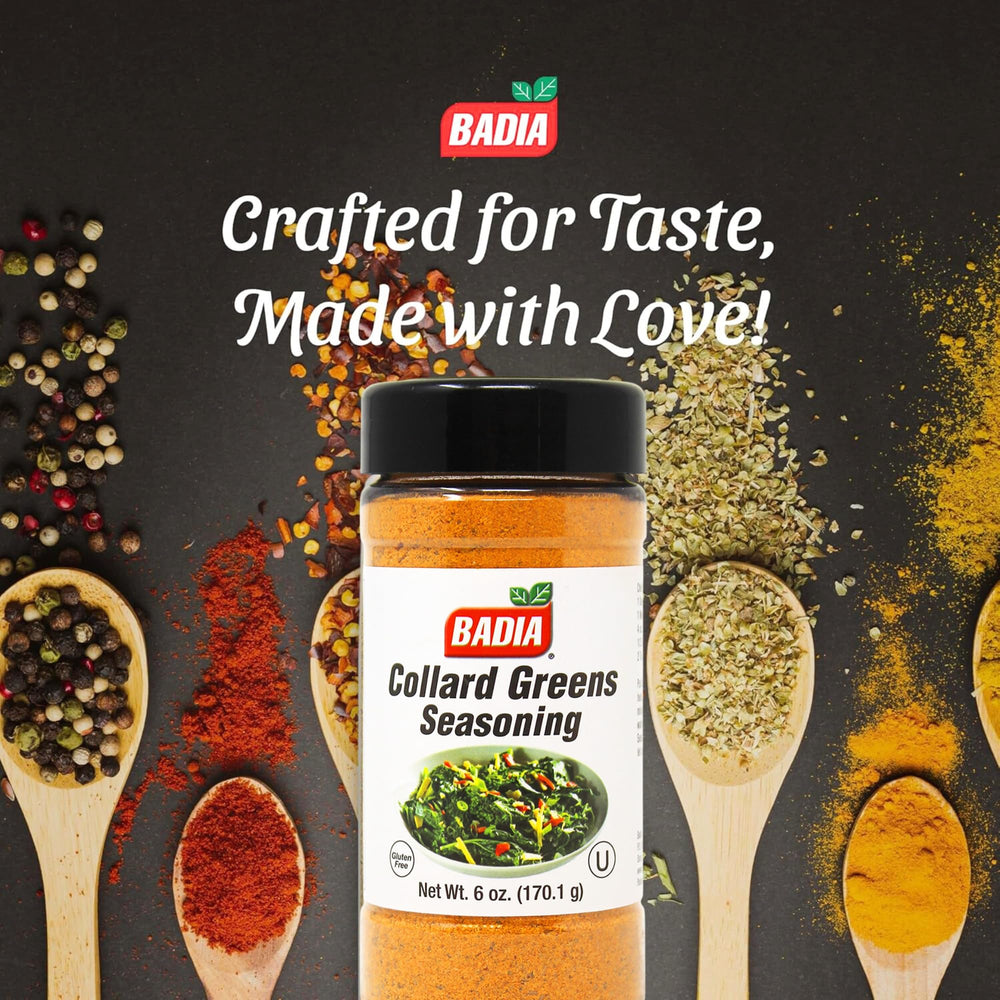 Close-up of Badia spices highlighting onion, garlic, smoked paprika aroma