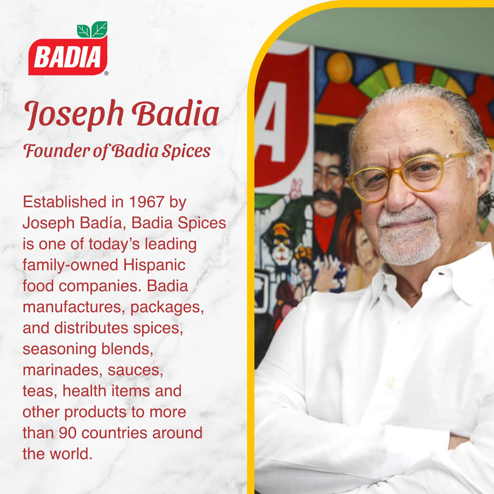 Badia Complete Seasoning sprinkled on veggies and rice for quick flavor
