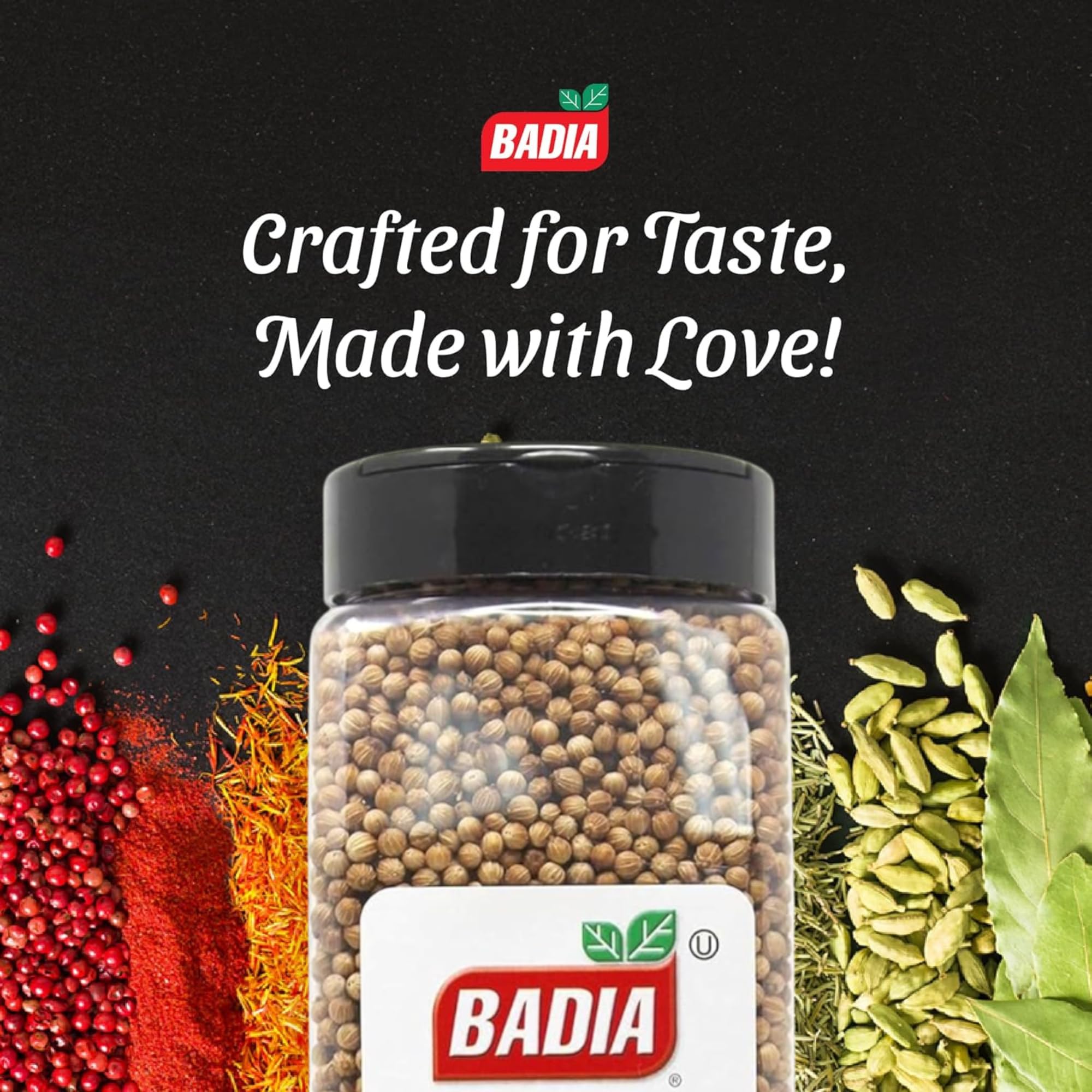 Badia coriander seeds whole used in cooking for depth and citrus notes