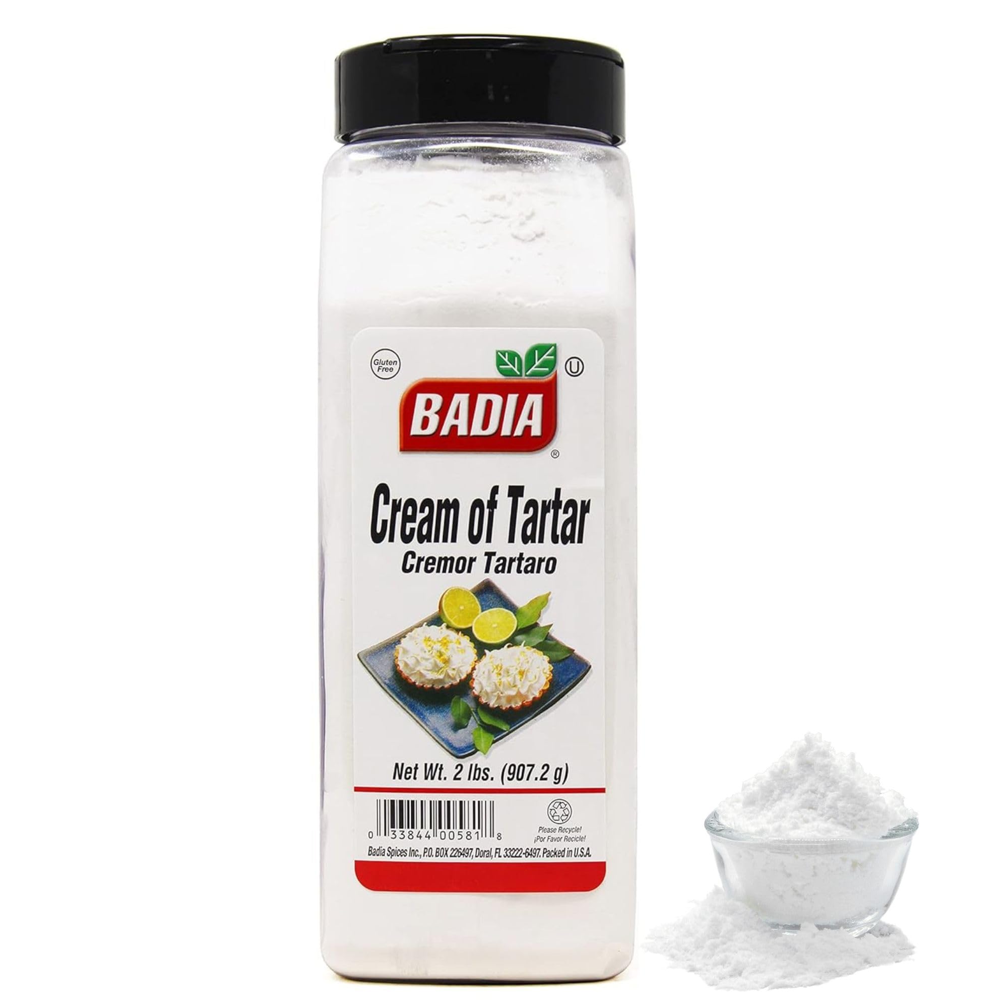 Badia Cream of Tartar 2lb container for stable egg whites and light meringues