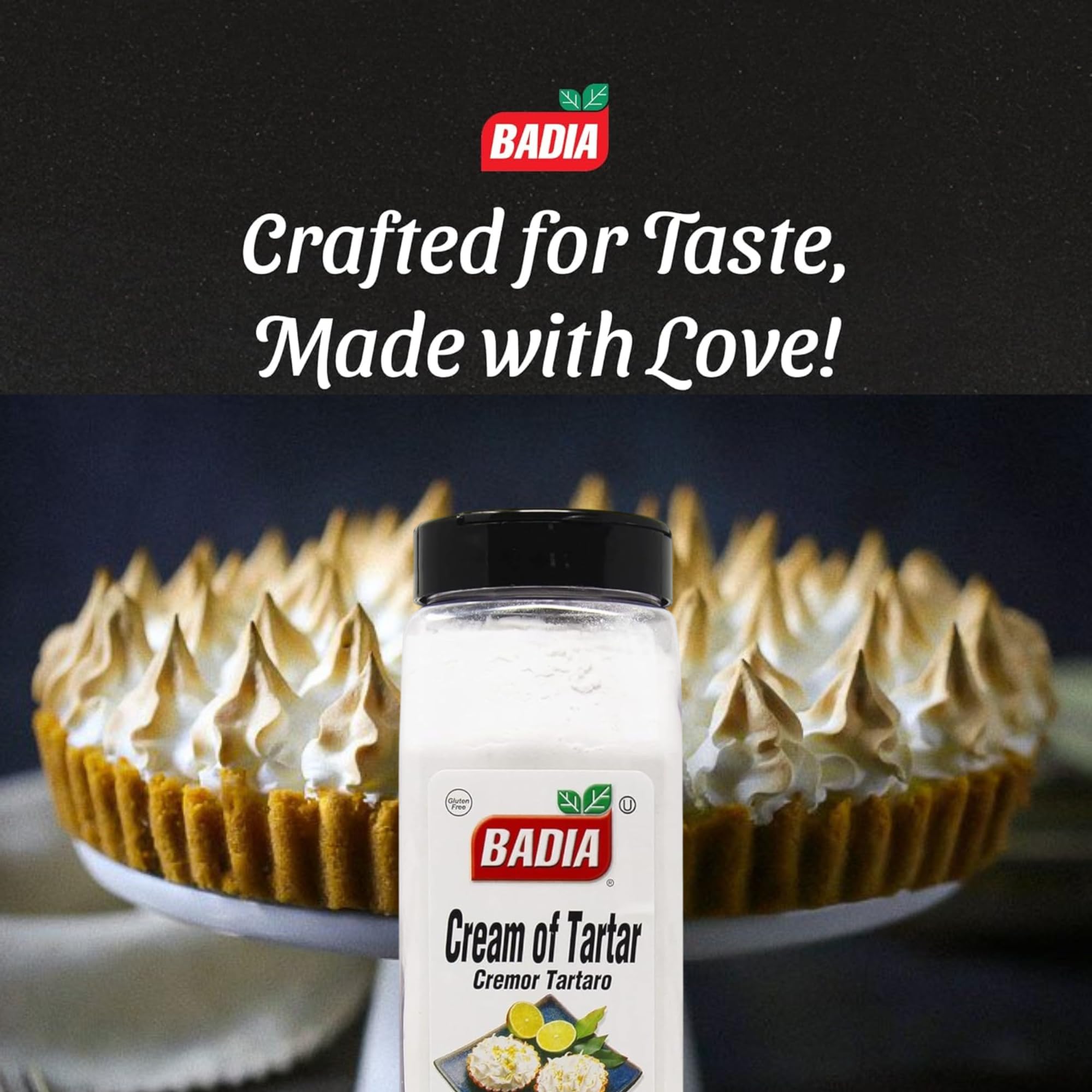 Badia Cream of Tartar egg whites whipped to soft peaks for macarons