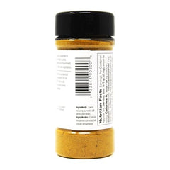 Badia Curry Powder spice-blend closeup with turmeric and cumin notes for warmth.