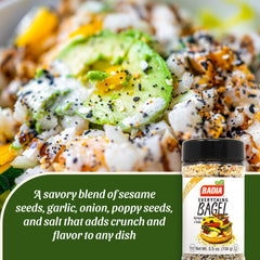 Badia Everything Bagel Seasoning on eggs adds garlicky depth