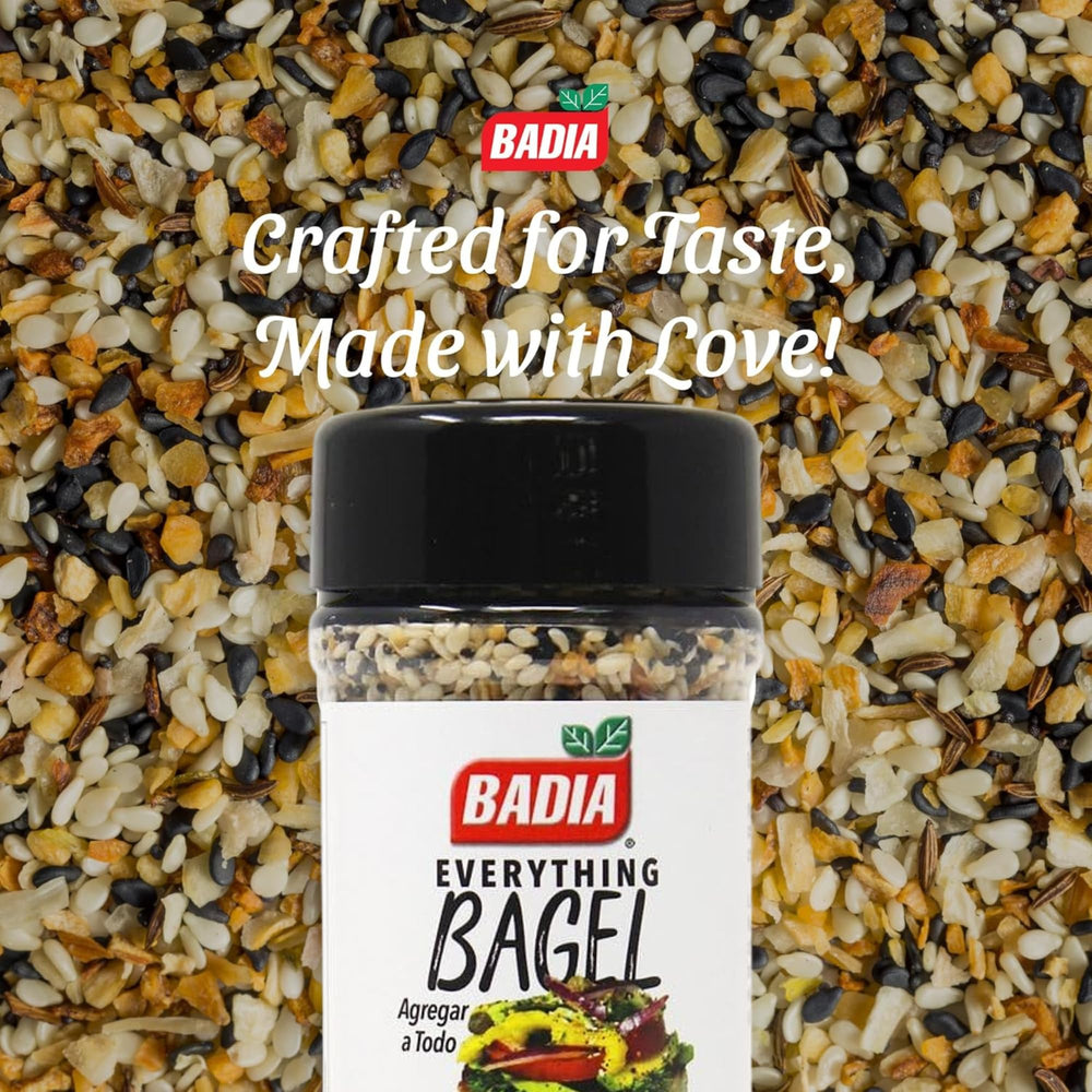 Badia Everything Bagel Seasoning on roasted vegetables for aromatic finish