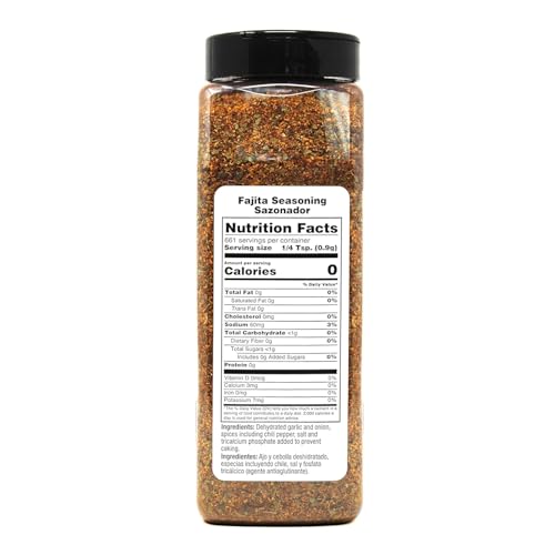Badia Fajita Seasoning ingredients closeup showcases paprika, garlic, and chili.