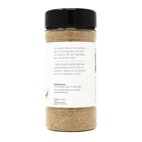 Close-up of Badia ingredients showing garlic and onion notes for depth