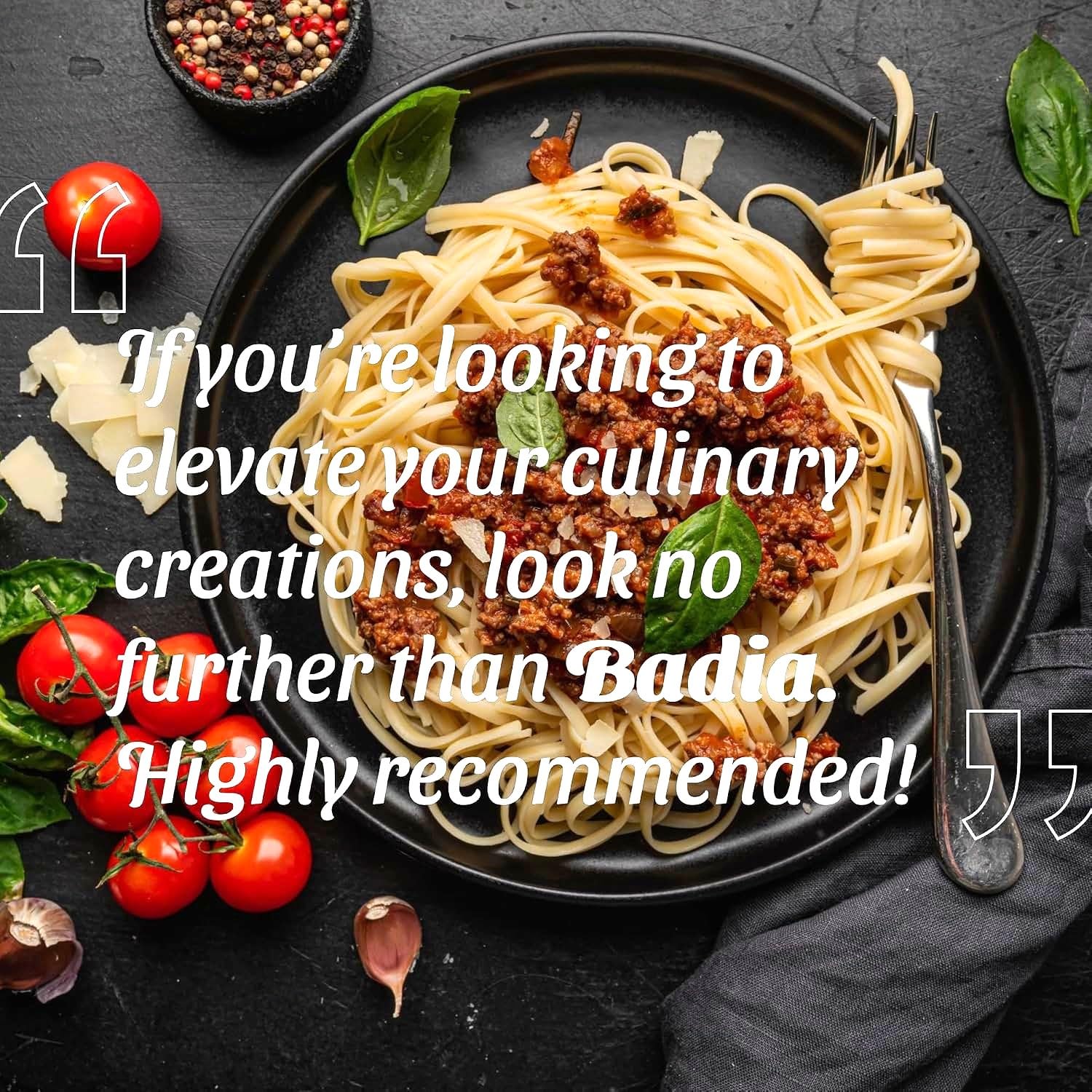 Badia garlic powder on cooking plate demonstrates aroma-enhanced savory notes