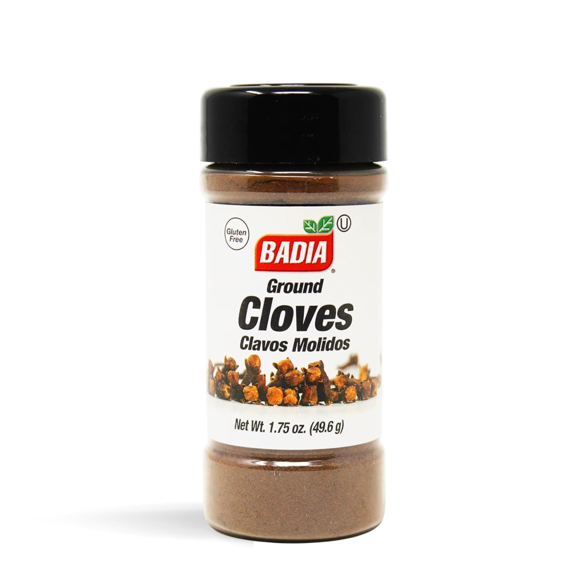 Badia ground cloves bottle with rich aroma for baking and savory dishes.