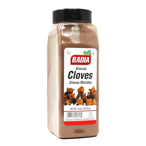 Badia ground cloves measuring spoon highlights precise spice for meat rubs and desserts.