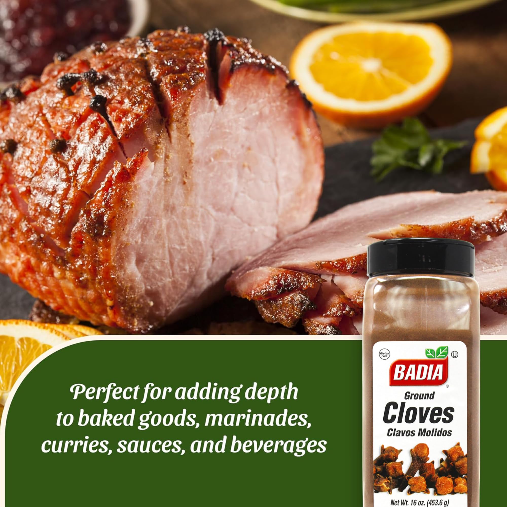 Badia ground cloves sauce glaze adds depth to sauces and marinades.
