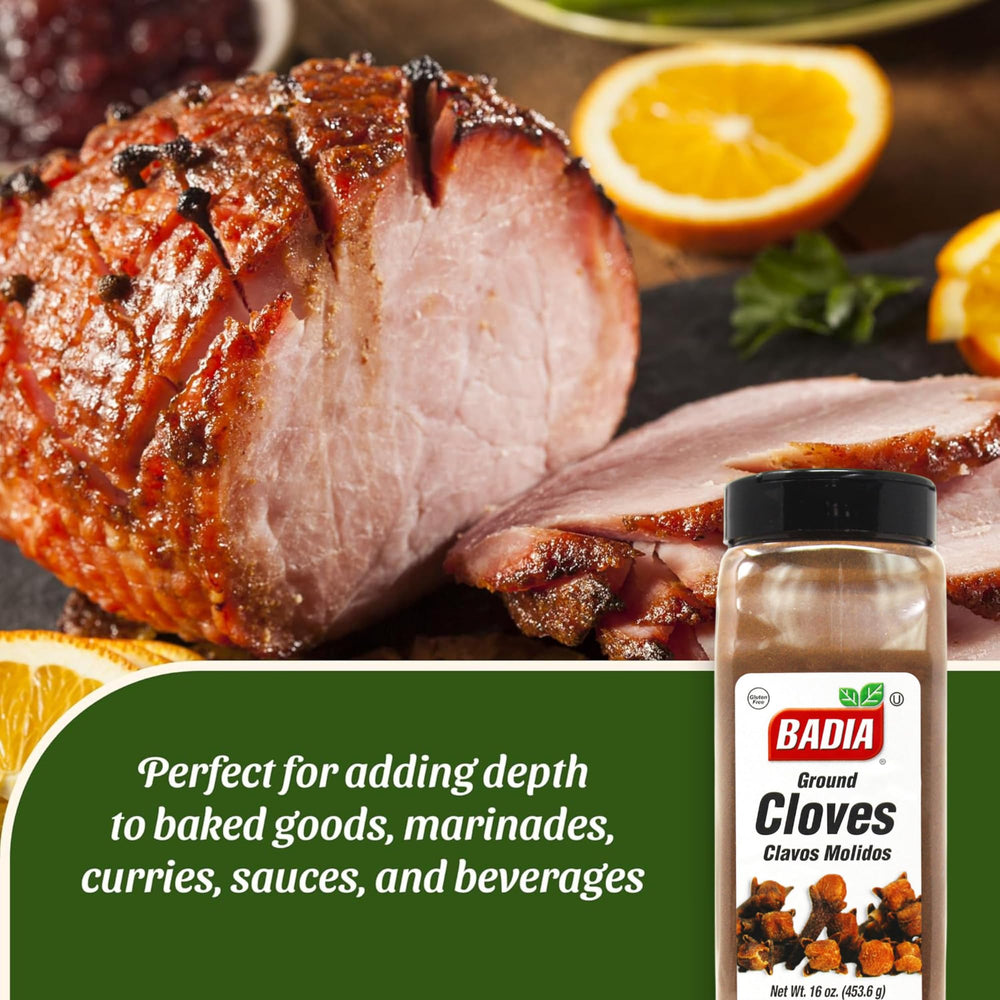 Badia ground cloves sauce glaze adds depth to sauces and marinades.