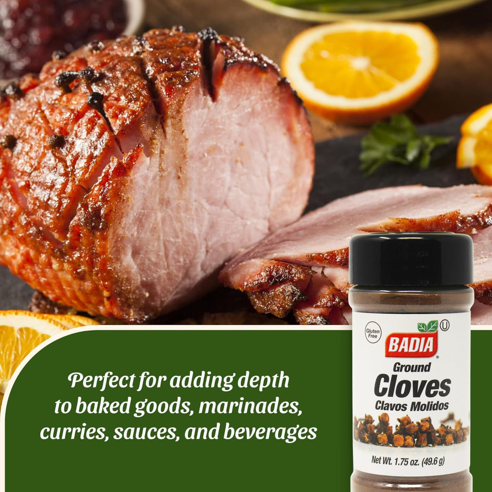 Badia ground cloves tea infusion hint for flavorful beverages.