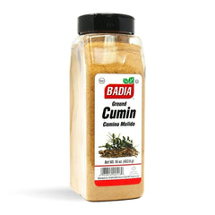 Badia ground cumin powder bottle ready for curries and savory dishes.