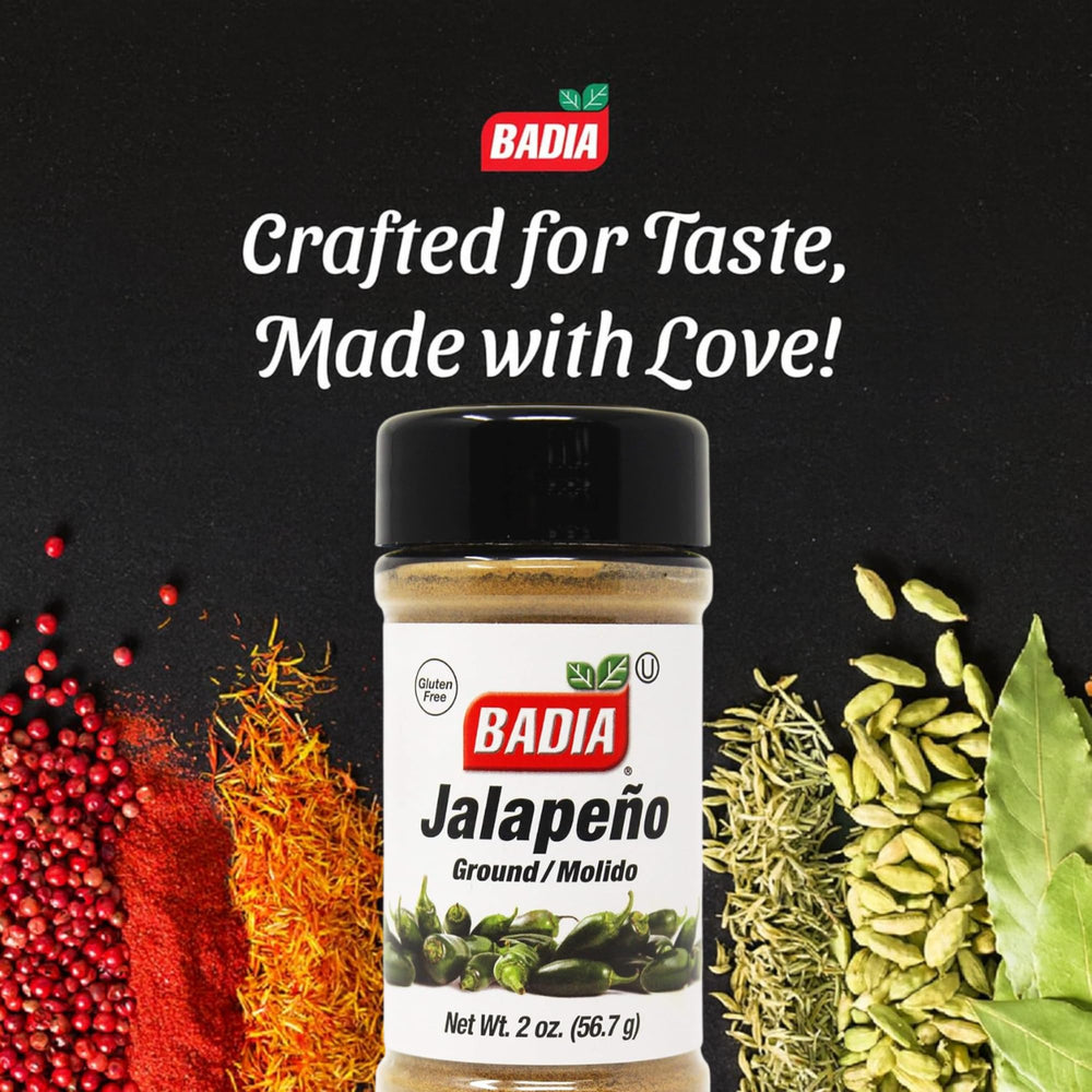 Badia jalapeño powder on taco meat delivers vibrant spice and flavor.