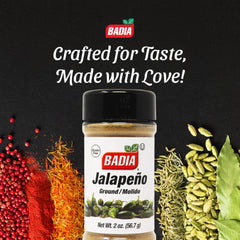Badia jalapeño powder on taco meat delivers vibrant spice and flavor.